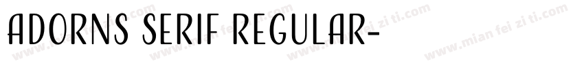 AdornS Serif Regular字体转换